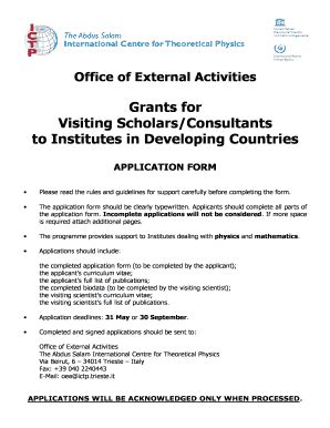 Ictp Application Form - Fill Online, Printable, Fillable, Blank | pdfFiller