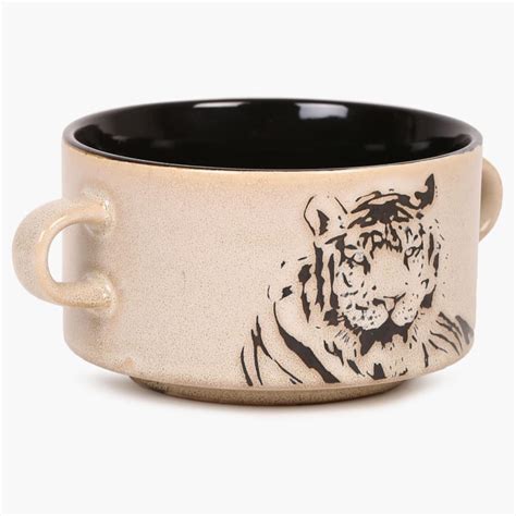 Buy Imperial Tiger Soup Bowl With Handle from Home Centre at just INR 295.0