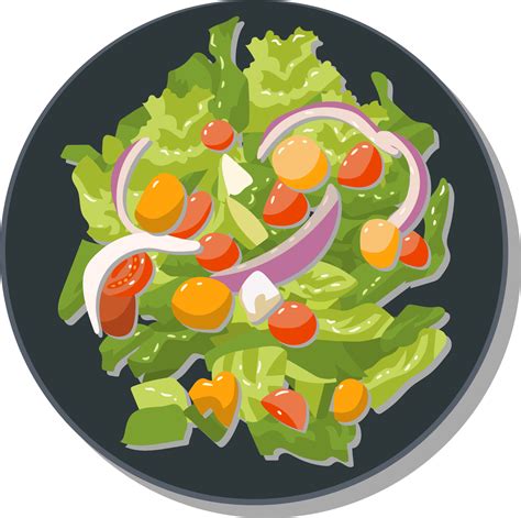 Salad Clipart Drawing at Isabel Yazzie blog
