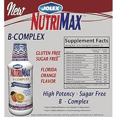 Jolex Pharmaceuticals Jolex NutriMax B-Complex Syrup with Bioperine ...