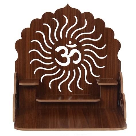 CAPIO ART Religious Wooden Wall Mounted Hanging Puja Temple Wood God ...