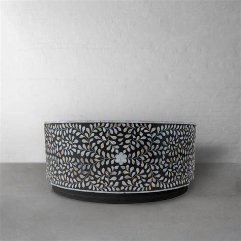 Cleo Bone Inlay Coffee Table - Round – CasaGold