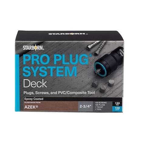 Buy Pro Plug System Plugs and Epoxy Screws for Azek Brazilian Walnut ...