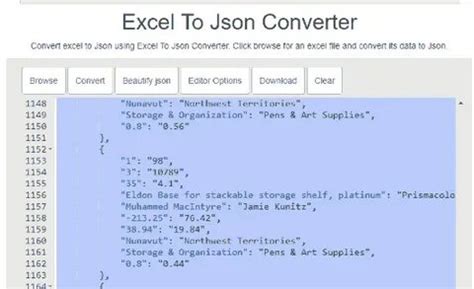 Convert Excel into JSON 的图像结果