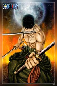 One Piece Zoro Anime One Piece Hd Art Matte Finish Poster Paper Print ...
