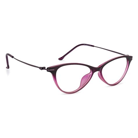 Buy Matte Purple Transparent Purple Full Rim Cat Eye Lenskart Air ...