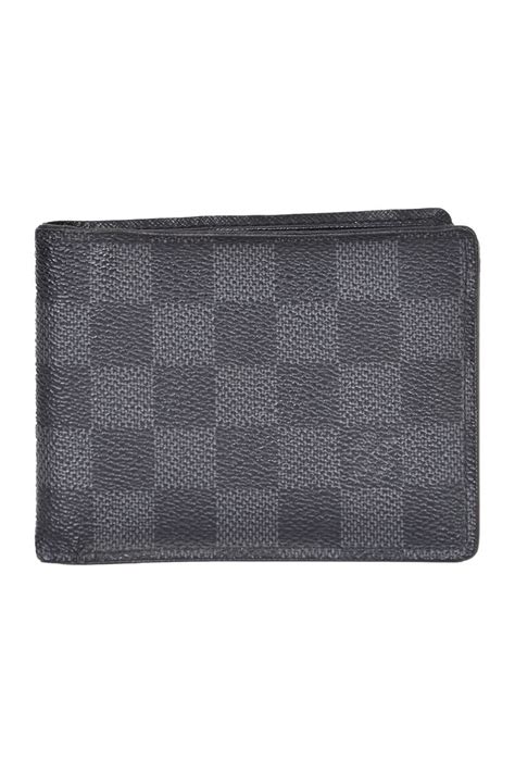 Louis Vuitton Leather Damier Check Wallet