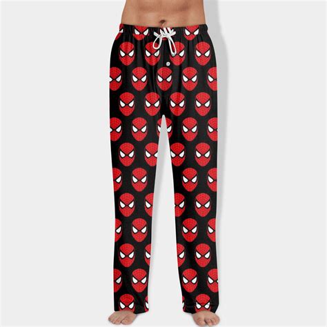 Cyinyin Spider Super Hero Pajamas for Men Spider Pajama Pants for Men ...