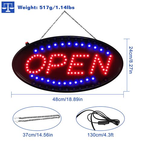 LED Open Sign Business Neon Open Sign Advertisement | Ubuy India