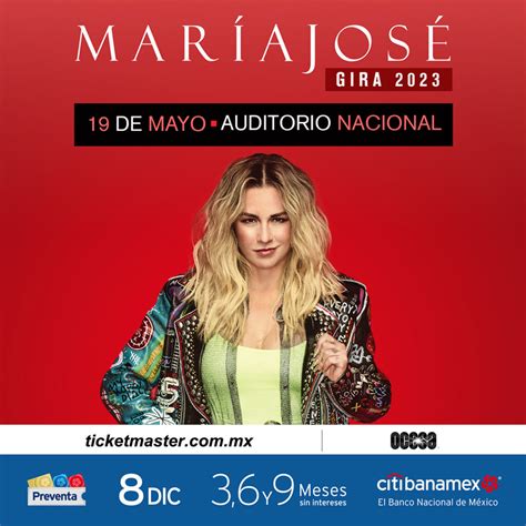 María José regresa al Auditorio Nacional con su Gira 2023 – Blanca Lechuza