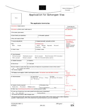 Sample Schengen Visa Application Form Filled Pdf - Fill Online ...