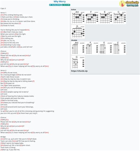 Image result for Why Worry Guitar Lesson