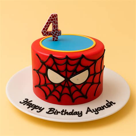 Spider Man Theme Birthday Cake – Brown Bear Bakers