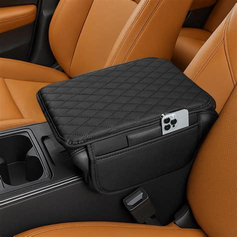 Universal Fit All Car Armrest Cover| Car Center Console Armrest Cover ...