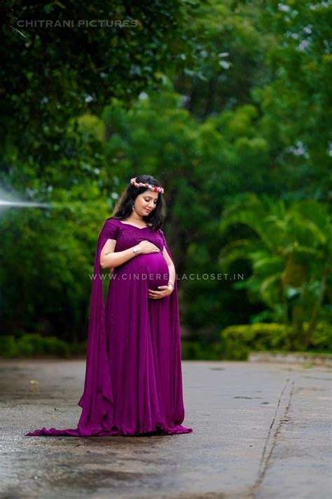 Purple Chinnon Long frock – Cinderella Closet