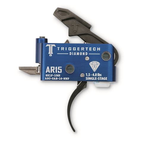 TriggerTech AR-15 Diamond Single-Stage Curved Trigger, 1.5-4 lbs. | Sportsman's Guide