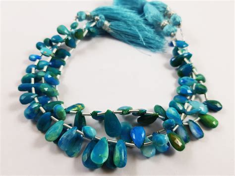Order Natural Blue Opaline Faceted Pear Beads At Wholesale Price ...