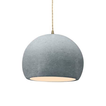 Justice Design Group CER-6533-CONC-ABRS-BEIG-TWST Radiance 10" Wide ...
