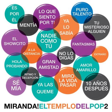 El Templo del Pop, Vol. 2 | Álbum de Miranda! - LETRAS.COM