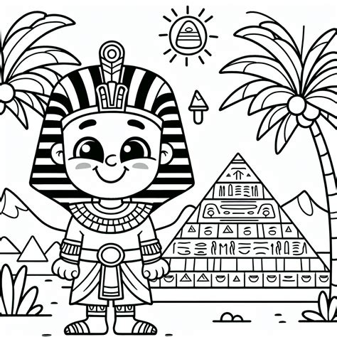 Easy Egyptian Coloring Pages Ancient Egypt Colouring Sheets Kids