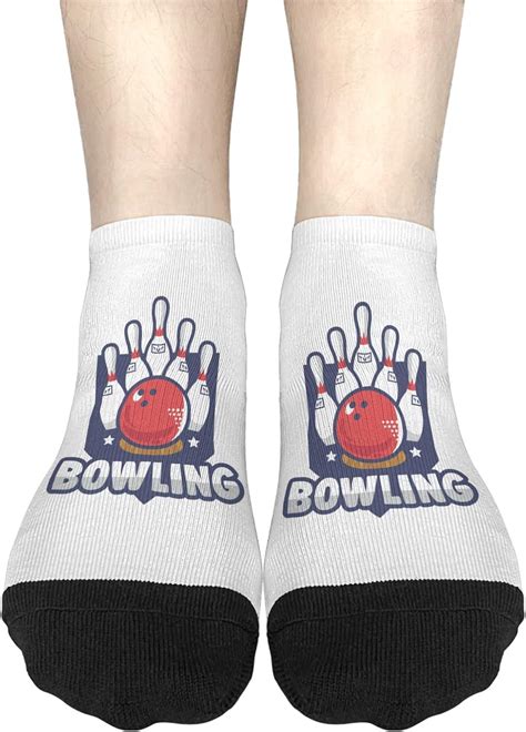 Amazon.com: TEMLAN Bowling Women Socks Ankle Dress Socks Women's ...