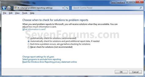 Image result for View All Problem Reports Control Panel