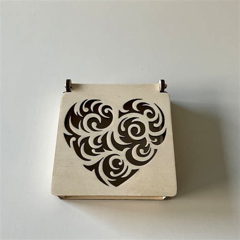 Buy Decorative Wooden Box Laser Cut Files - Flip up Lid Storage Box - 3 ...