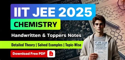 IIT JEE 2025 Chemistry: Handwritten Notes, Theory, Solved Examples ...