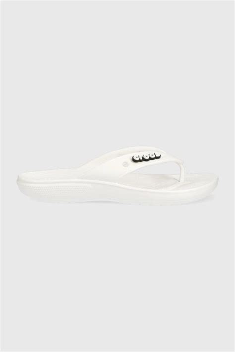 Crocs japonki Classic Crocs Flip kolor biały 207713 207713.100-WHITE ...