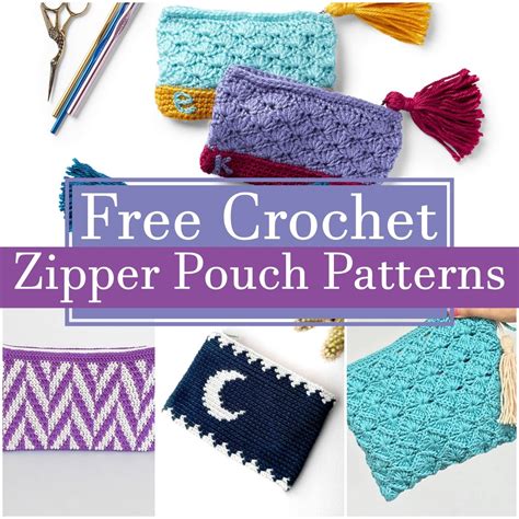 20+ Easy Free Crochet Zipper Pouch Patterns