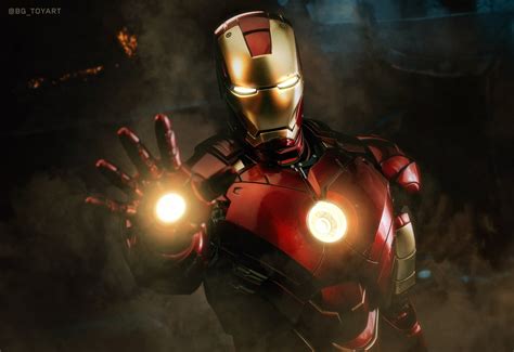 Download Cool Iron Man Pose Wallpaper | Wallpapers.com
