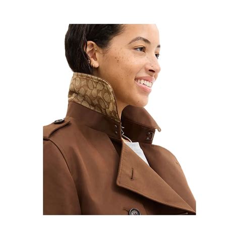 Coach Mid Trench Chocolate Brown Price in India | Culture Circle