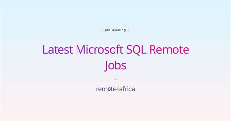 Image result for SQL Developer Jobs