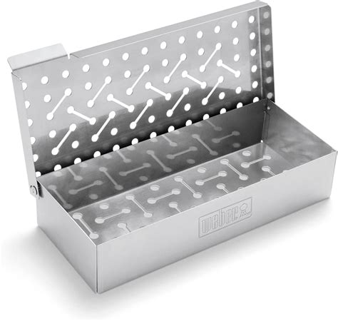 Amazon.com: Weber Universal Stainless Steel Smoker Box, 9.8" L x 4.5" W ...