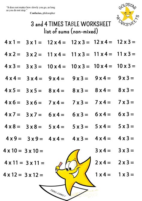 Image result for 4 Times Table Worksheets Printable