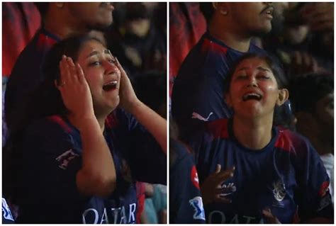 RCBs Crying Fangirl Goes VIRAL After Lucknow Beat Bangalore IPL 2023 ...