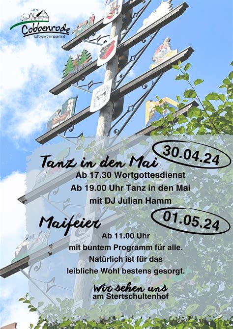 Tanz in den Mai 2024, Stertschultenhof, Schmallenberg, 30 April 2024 ...