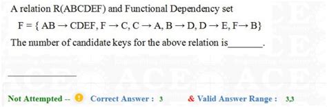 Databases: ACE TEST SERIES