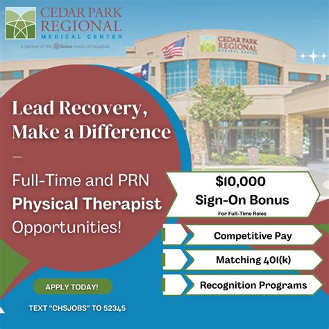 Join our team at Cedar Park Regional Medical Center and make a ...