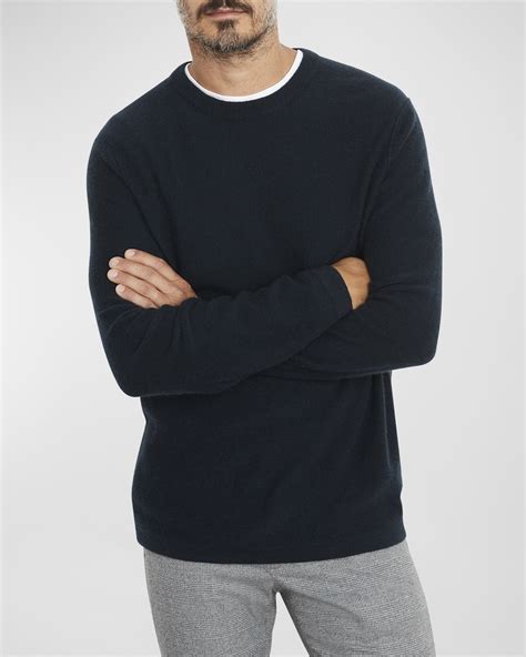 Vince Men's Wool-Cashmere Crew Sweater | Neiman Marcus