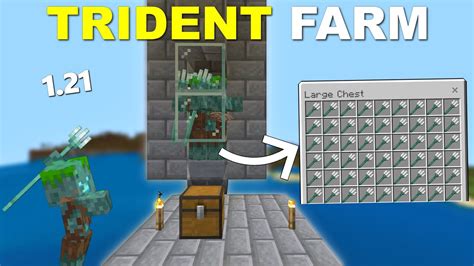 Image result for Minecraft Trident Farm Tutorial without Portal