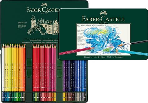 Faber-Castell Albrecht Durer Watercolor Pencil Set - Pack of 60 ...