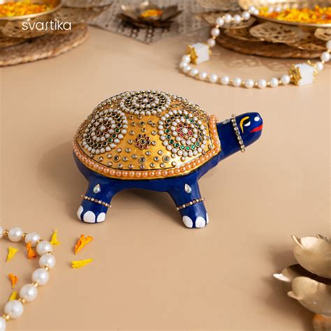 Turtle Showpiece | Meenakari Tortoise Home Decor