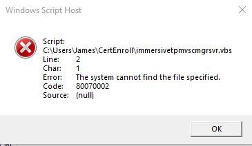 Image result for Windows Script Host Pop Up