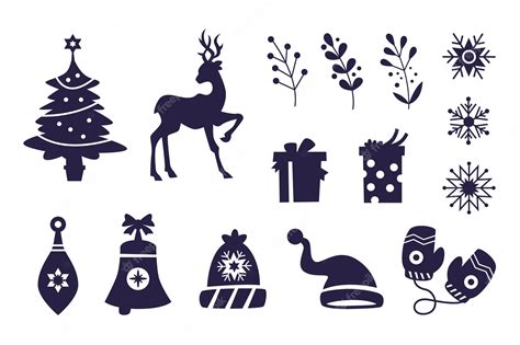 christmas silhouettes #3412454 | Clipart Library