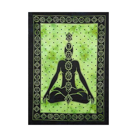 Chakras In Green Tapestry - 42X29 – THEBOOMBOXCLUB