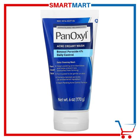 PanOxyl Acne Creamy Wash Benzoyl Peroxide / Overnight Pimple Spot ...