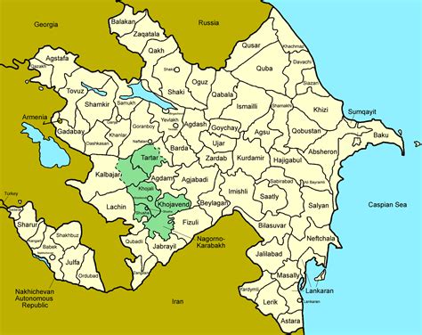 Large detailed administrative map of Azerbaijan. Azerbaijan large ...