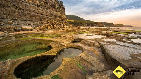 Coledale Beach Camping Reserve, South Coast, New South Wales, Australia ...