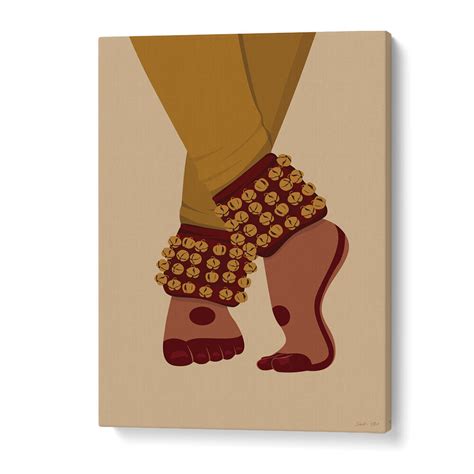 Rhythm of Steps Indian Painting | Indian Dance Wall Art | Asianmonk